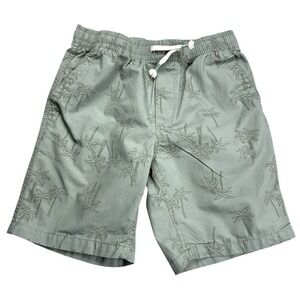 Gap Youth Kids Poplin Pull-On Elastic Waist Shorts – Palm Tree‎ Print – Size XL